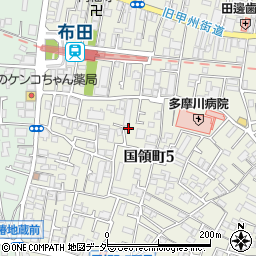 東京都調布市国領町5丁目17-10周辺の地図