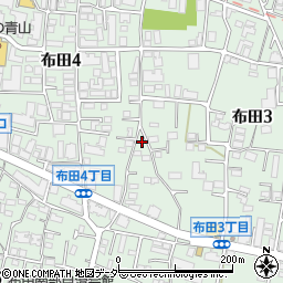東京都調布市布田3丁目16-1周辺の地図