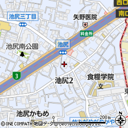 東京都世田谷区池尻2丁目34周辺の地図