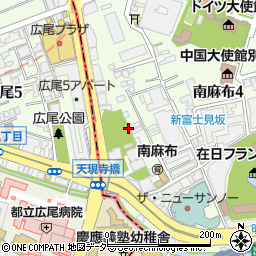 東京都港区南麻布4丁目2周辺の地図