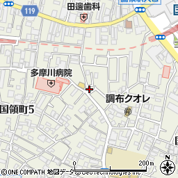 東京都調布市国領町4丁目3-16周辺の地図