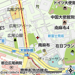 東京都港区南麻布4丁目2-23周辺の地図