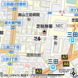 海鮮個室居酒屋 魚将 田町・三田店周辺の地図