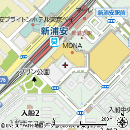 浦安市役所　新浦安駅前第５自転車駐車場周辺の地図