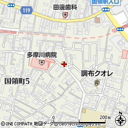 東京都調布市国領町5丁目48-7周辺の地図
