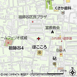 東京都世田谷区祖師谷周辺の地図