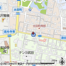 山梨県甲府市太田町28周辺の地図