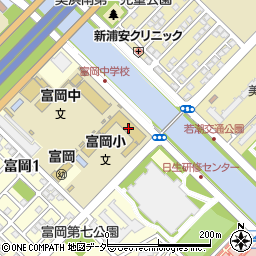 浦安市立富岡小学校周辺の地図