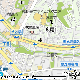 渋谷橋郵便局周辺の地図