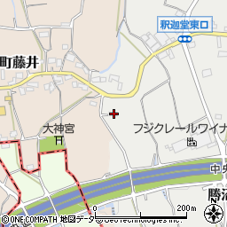 山梨県甲州市勝沼町下岩崎2657周辺の地図