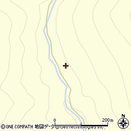 西洞谷周辺の地図