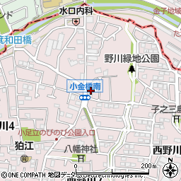 給湯器の修理サービス２４狛江西野川店周辺の地図