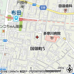 東京都調布市国領町5丁目27-19周辺の地図