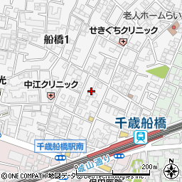 ｃｒａｓｏ　ｃｈｉｔｏｓｅ　ｆｕｎａｂａｓｈｉ周辺の地図