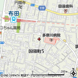 東京都調布市国領町5丁目27-6周辺の地図