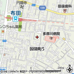 東京都調布市国領町5丁目27周辺の地図