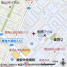 ナビパーク東野第２駐車場周辺の地図
