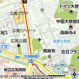 東京都港区南麻布4丁目2-20周辺の地図
