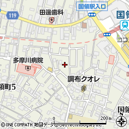 東京都調布市国領町4丁目59周辺の地図