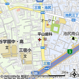 東京都世田谷区三宿1丁目3-20周辺の地図