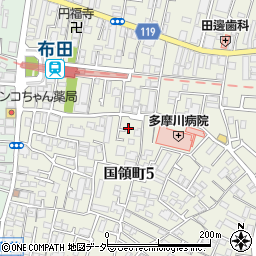 東京都調布市国領町5丁目27-16周辺の地図