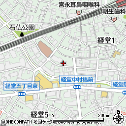 東京都世田谷区経堂1丁目39-3周辺の地図