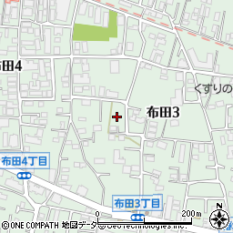 東京都調布市布田3丁目12周辺の地図