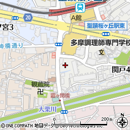 東京都多摩市関戸4丁目23周辺の地図