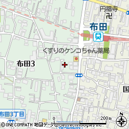 東京都調布市布田3丁目48周辺の地図
