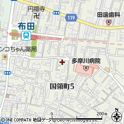 東京都調布市国領町5丁目27-14周辺の地図