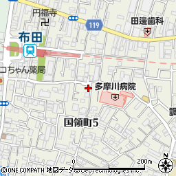 東京都調布市国領町5丁目27-9周辺の地図