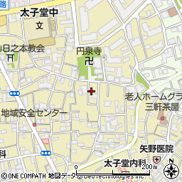 東京都世田谷区太子堂3丁目周辺の地図