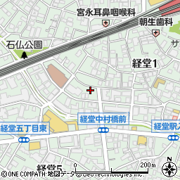 東京都世田谷区経堂1丁目39-14周辺の地図