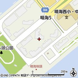 東京都中央区晴海5丁目6周辺の地図