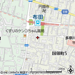 東京都調布市国領町5丁目75-1周辺の地図