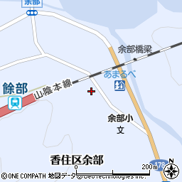 兵庫県美方郡香美町香住区余部1708-1周辺の地図