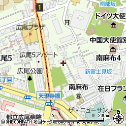 東京都港区南麻布4丁目2-19周辺の地図