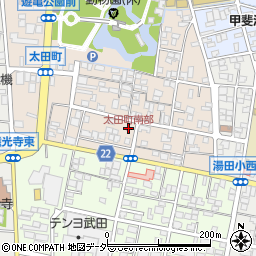 太田町南部周辺の地図