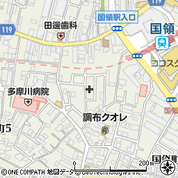 東京都調布市国領町4丁目60-12周辺の地図