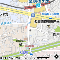 東京都多摩市関戸4丁目23-1周辺の地図