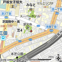 タイムズ芝第９駐車場周辺の地図