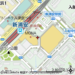 千葉県浦安市入船1丁目周辺の地図