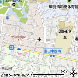 山梨県甲府市太田町14-9周辺の地図