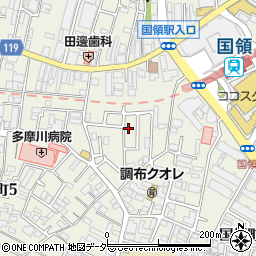 東京都調布市国領町4丁目60-11周辺の地図