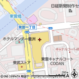 株式会社不二家イオン東雲店周辺の地図
