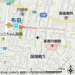 東京都調布市国領町5丁目28-7周辺の地図