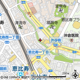 東京都渋谷区東3丁目周辺の地図