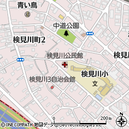 千葉市検見川公民館図書室周辺の地図