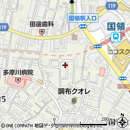 東京都調布市国領町4丁目60-7周辺の地図