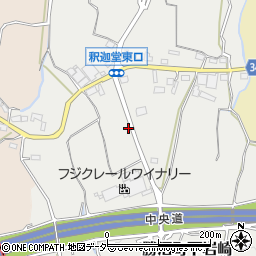 山梨県甲州市勝沼町下岩崎2781周辺の地図